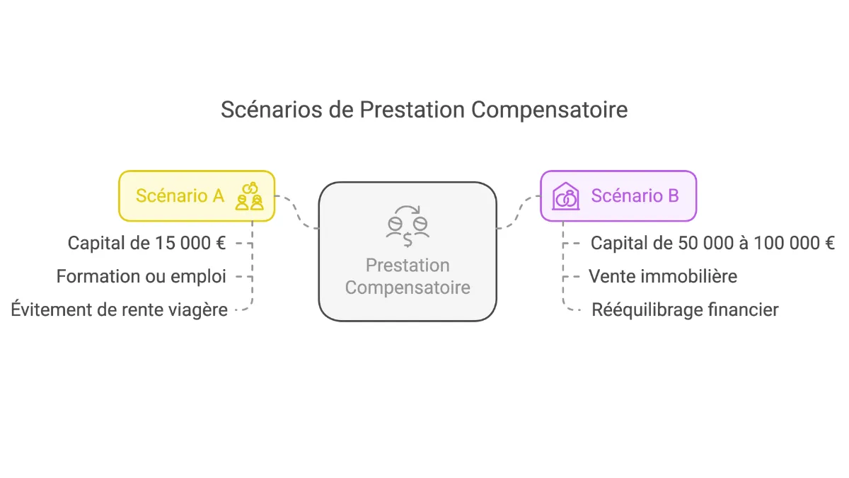 scenarios prestation compensatoire